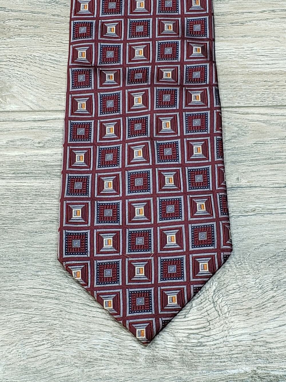 Ron Chereskin Men's Geometric Silk Neck Tie